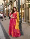 Kusum By Sayuri Viscose Jacquard Silk Online Gown With Dupatta Wholesale

